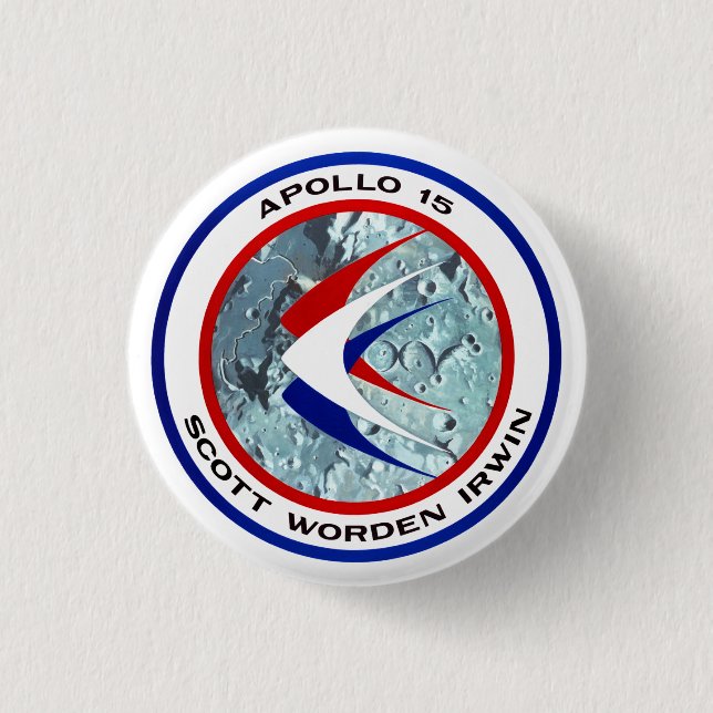 Apollo 15-insignia   3 cm round badge (Front)