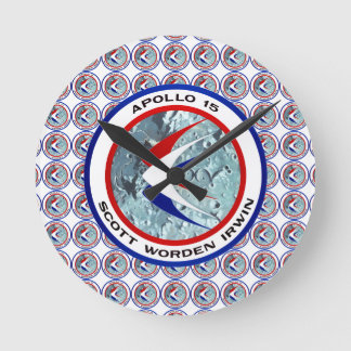 Apollo 15-insignia  round clock