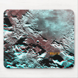 Apollo 15 Landing Site Anaglyph Mousepad