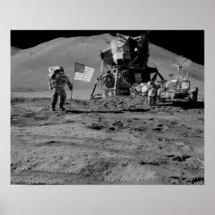Apollo 15 Lunar Landing Site Poster