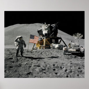 Apollo 15 Lunar Landing Site Poster