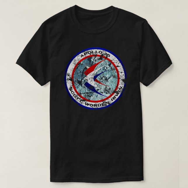 Apollo 15 XV Mission Distressed T-Shirt (Design Front)