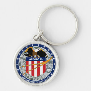 Apollo 16 NASA Mission Patch Logo Key Ring
