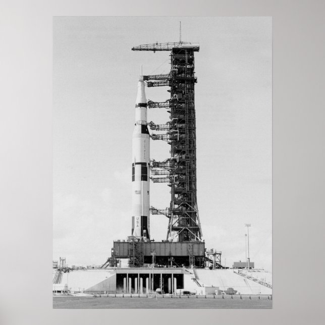 Apollo 16 on the Launch Pad Poster (Front)