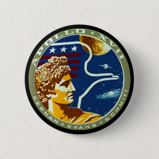 Apollo 17 6 cm round badge