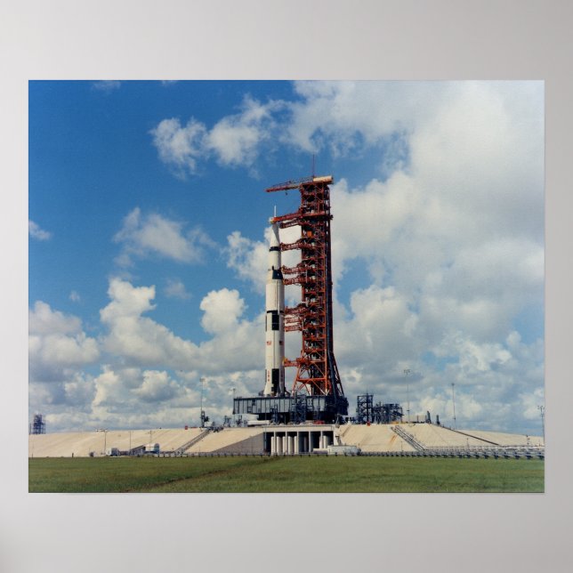 Apollo 17 at the Launch Pad Poster (Front)