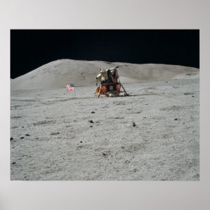 Apollo 17 Lunar Module Landing Site Poster