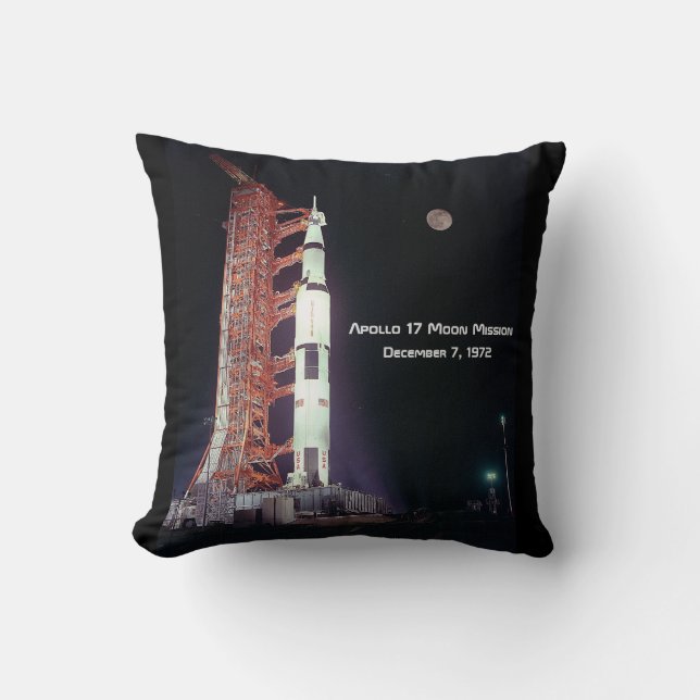 Apollo 17 Moon Mission Cushion (Front)