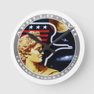 Apollo 17 round clock