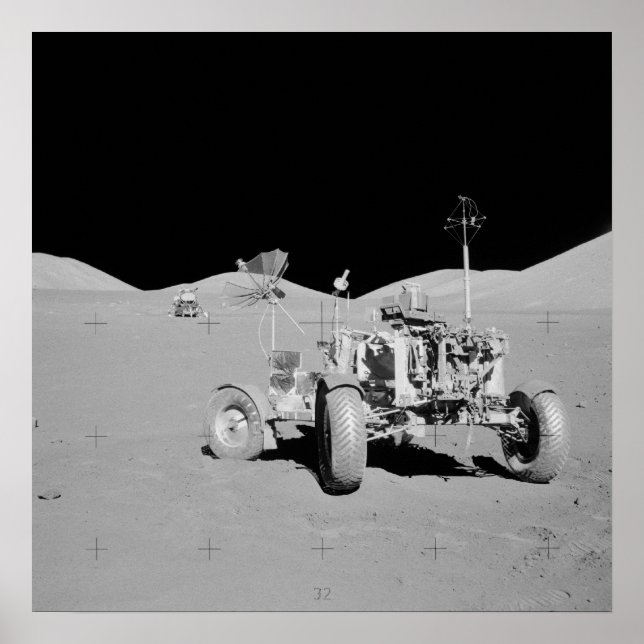 Apollo 17 Taurus-Littrow Landing Site Poster (Front)