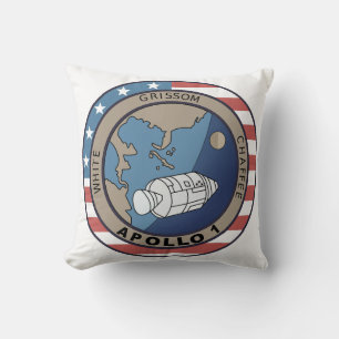 Apollo 1 Mission Patch Cushion