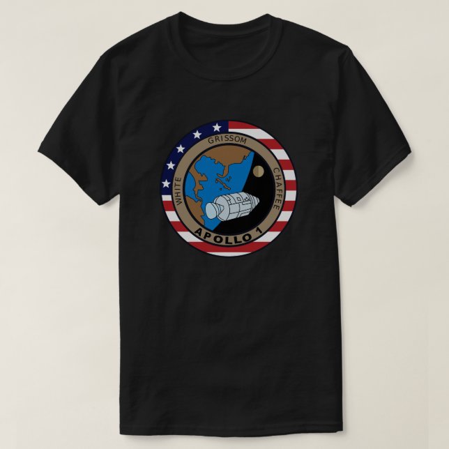 Apollo 1 Mission Patch Logo T-Shirt (Design Front)