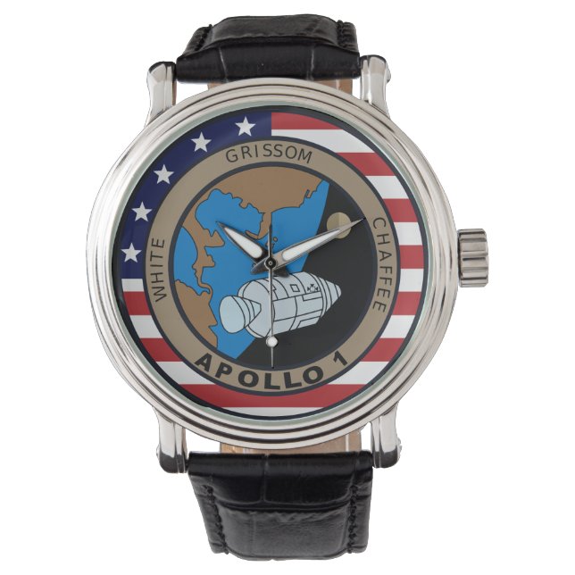 Apollo 1 Mission Patch Logo Watch (Front)