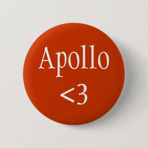 Apollo <3 6 cm round badge