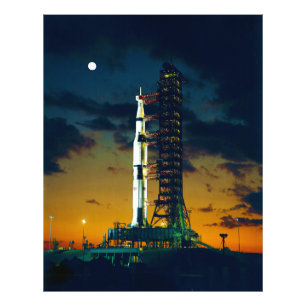 Apollo 4 Saturn V on Pad A Launch Complex 39 Photo Print