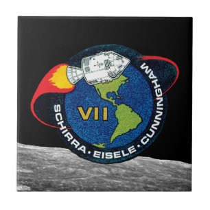 Apollo 7 NASA Mission Patch Logo Ceramic Tile