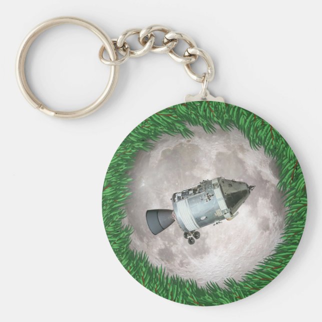 Apollo 8 Christmas Eve Moon Mission Key Ring (Front)