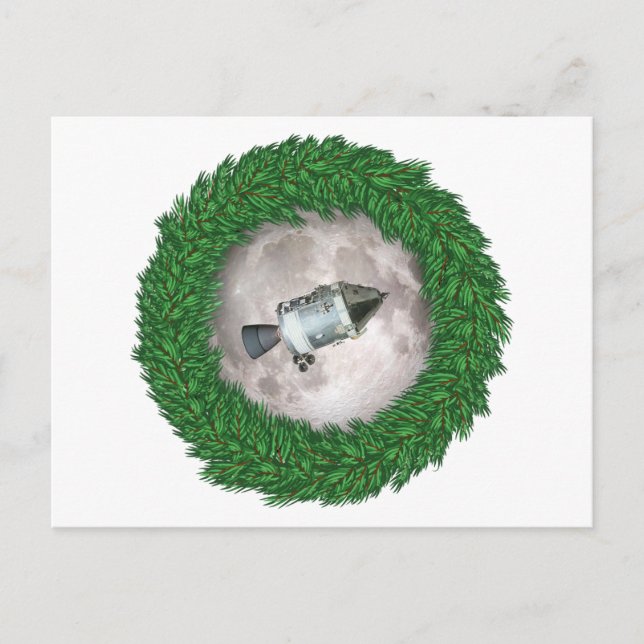 Apollo 8 Christmas Eve Moon Mission Postcard (Front)