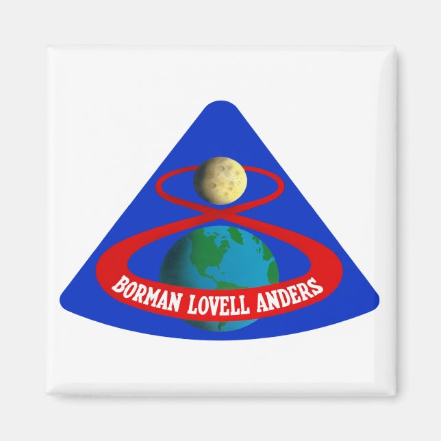 Apollo 8:  First Men To The Moon! Magnet (Front)