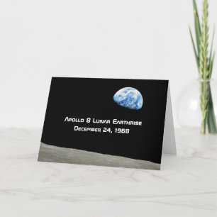 Apollo 8 Lunar Earthrise 50th Anniversary Card