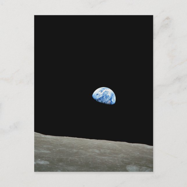 Apollo 8 NASA Moon Mission Earthrise Postcard (Front)