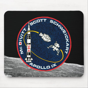 Apollo 9 NASA Mission Patch Logo Mouse Pad