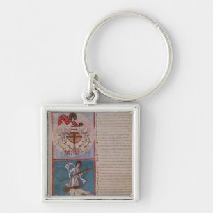 Apollo as the Sun and Diana as the Moon Key Ring