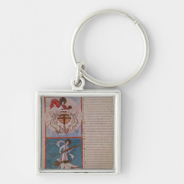 Apollo as the Sun and Diana as the Moon Key Ring (Front)