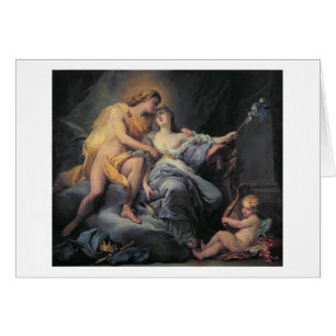 Apollo caressing the nymph Leucothea (oil on canva