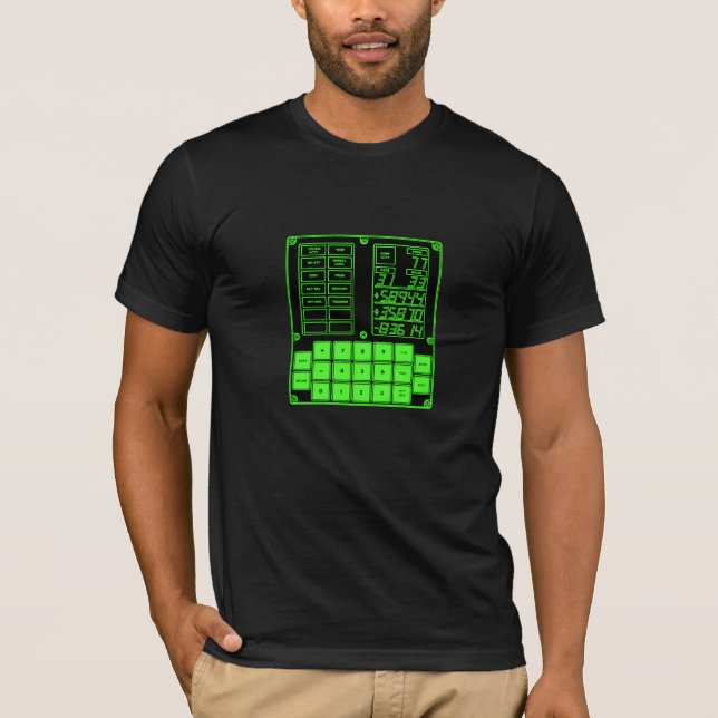 Apollo DSKY Guidance Computer t-shirt Made in USA (Front)
