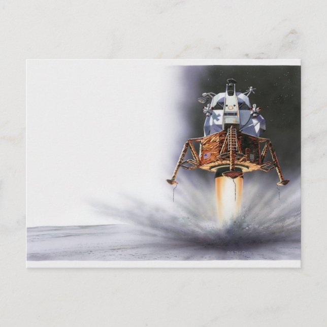 Apollo Eagle Lunar Module Postcard (Front)