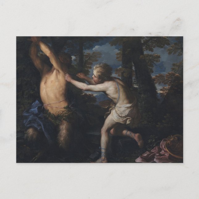 Apollo Flaying Marsyas by Girolamo Troppa Postcard (Front)