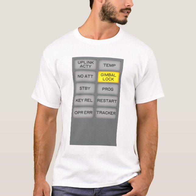 Apollo Guidance Computer Indicator Alarm DSKY T-Shirt (Front)