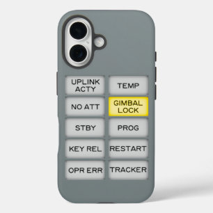 Apollo Indicator Alarm DSKY, Gimbal Lock iPhone 16 Case