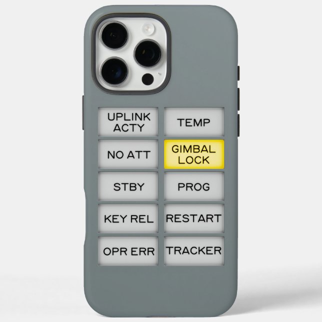 Apollo Indicator Alarm DSKY, Gimbal Lock Case-Mate iPhone Case (Back)