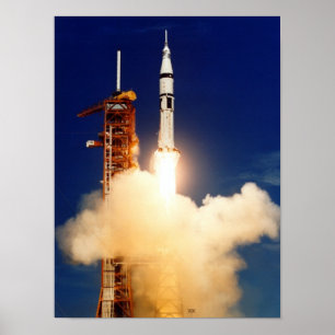 Apollo Launch (Apollo-Soyuz Test Project) Poster