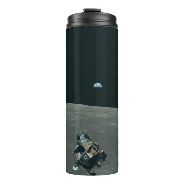 Apollo Lunar Lander and Earthrise Over Moon     Thermal Tumbler (Front)