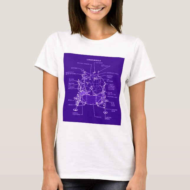 Apollo Lunar Module Blueprints T-Shirt (Front)