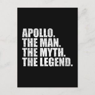 Apollo name, Apollo The Man The Myth The Legend Postcard