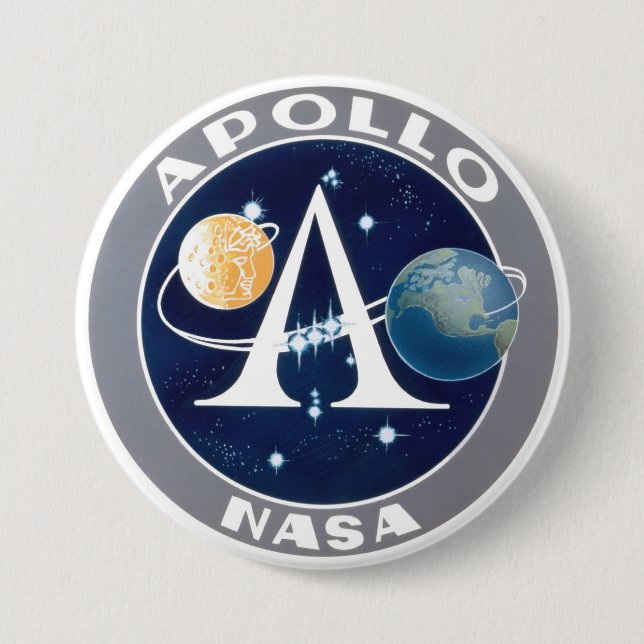 Apollo Program Logo 7.5 Cm Round Badge (Front)
