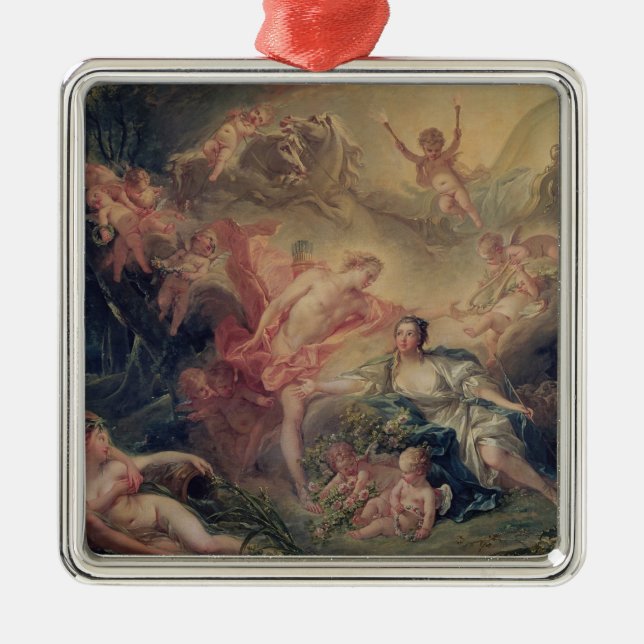 Apollo Revealing his Divinity Metal Tree Decoration (Front)