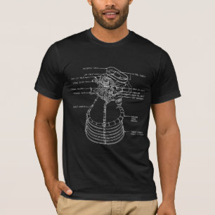 Apollo Saturn V F-1 Engine t-shirt Made in USA