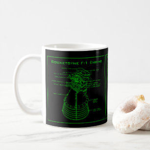 Apollo Saturn V Rocketdyne F-1 engine Mug