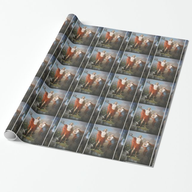 apollo & the muses wrapping paper (Unrolled)