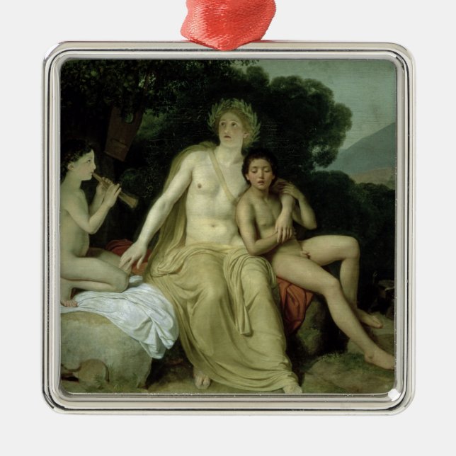 Apollo with Hyacinthus and Cyparissus Metal Ornament (Front)