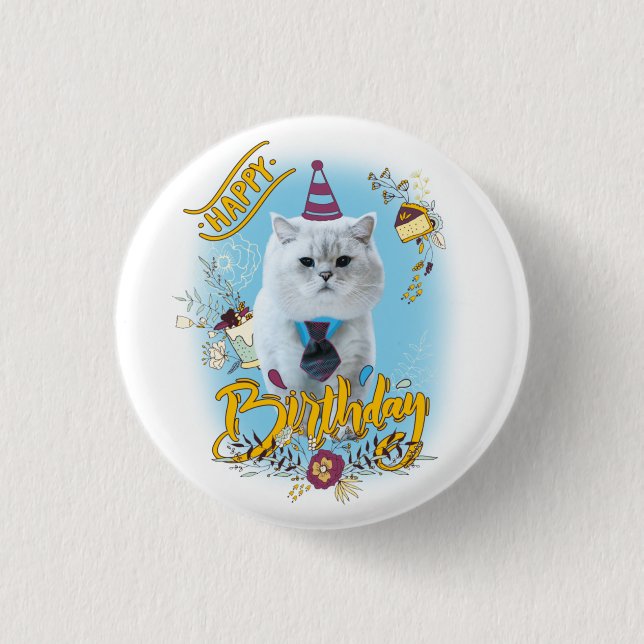 Apollo's Birthday Button (Front)