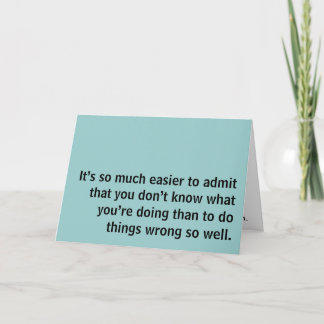 Apology Card