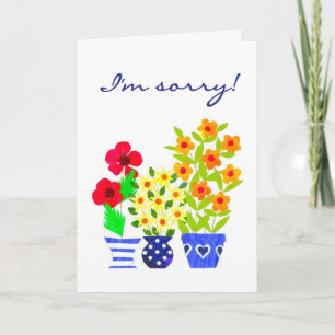 Apology Card - Flower Power