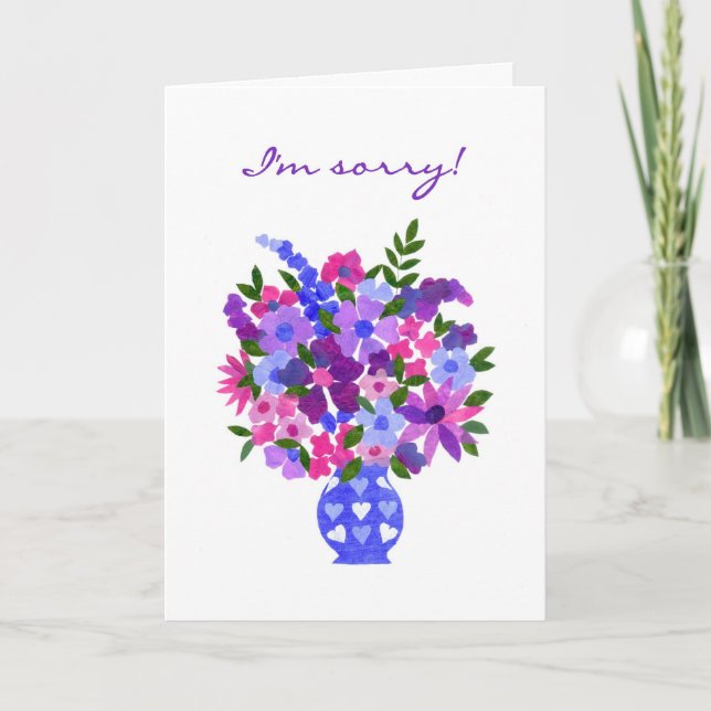 Apology Card - Flower Power (Front)