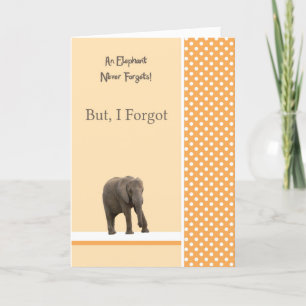 Apology Card for Forgetting Something Important.